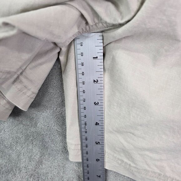 Womens Eddie Bauer Beige Chino Shorts Cotton Blend 6" Inseam Stretch Size T12 - Picture 8 of 10